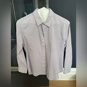 Boys Lavender Checkered Dress Shirt